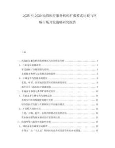 2025至2030民營醫(yī)療服務(wù)機構(gòu)擴張模式比較與區(qū)域市場開發(fā)戰(zhàn)略研究報告