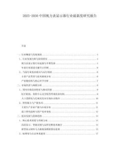 2025-2030中國視力表顯示器行業(yè)最新度研究報告