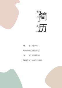 个人求职简历电子版模板大全