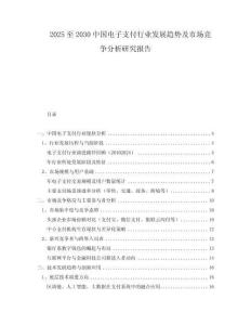 2025至2030中國電子支付行業(yè)發(fā)展趨勢及市場競爭分析研究報告