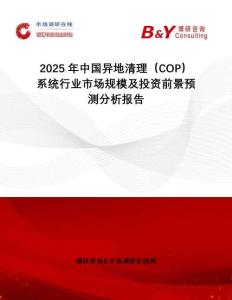 2025年中國異地清理（COP）系統(tǒng)行業(yè)市場規(guī)模及投資前景預測分析報告