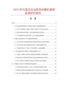 2025年中國全自動膠條研磨機數(shù)據(jù)監(jiān)測研究報告