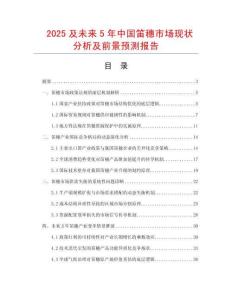 2025及未來5年中國笛穗市場現狀分析及前景預測報告