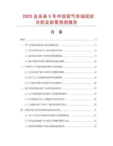 2025及未來5年中國笑氣市場現(xiàn)狀分析及前景預(yù)測報告