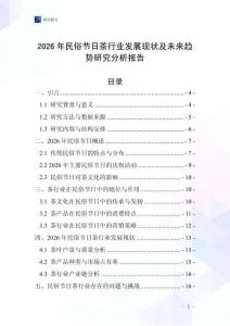 2026年民俗節日茶行業發展現狀及未來趨勢研究分析報告