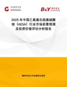 2025年中國(guó)乙氧基化烷基硫酸銨（AESA）行業(yè)市場(chǎng)前景預(yù)測(cè)及投資價(jià)值評(píng)估分析報(bào)告
