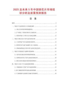 2025及未来5年中国锁花片市场现状分析及前景预测报告