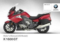 寶馬摩托車用戶手冊(cè)（美版）K models  K 1600 GT 201609