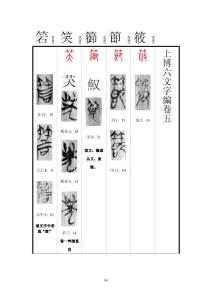 05上博六文字編卷五