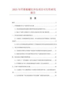 2025年纖維板螺釘沖頭項目可行性研究報告