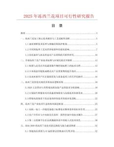 2025年凍西蘭花項目可行性研究報告