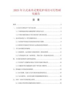 2025年立式水冷式焚化爐項目可行性研究報告