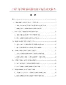 2025年手糊玻璃板項目可行性研究報告