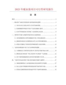2025年暖水袋項目可行性研究報告