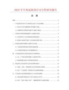 2025年牛角試塊項(xiàng)目可行性研究報(bào)告