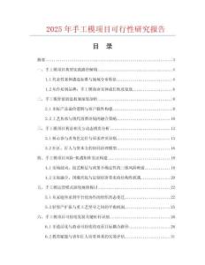 2025年手工模項(xiàng)目可行性研究報(bào)告