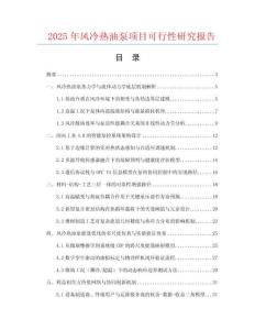 2025年風冷熱油泵項目可行性研究報告