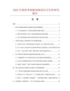 2025年暗桿單閘板閘閥項目可行性研究報告