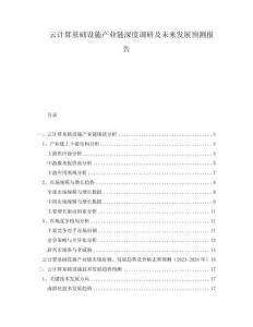 云計算基礎(chǔ)設(shè)施產(chǎn)業(yè)鏈深度調(diào)研及未來發(fā)展預(yù)測報告