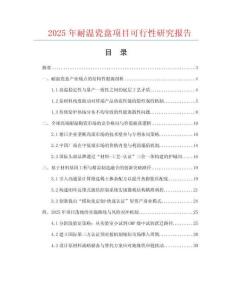 2025年耐溫瓷盤項目可行性研究報告