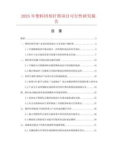 2025年塑料回形針筒項(xiàng)目可行性研究報(bào)告