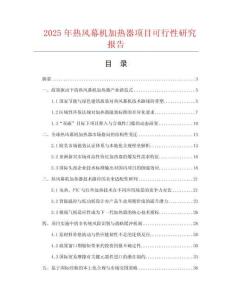 2025年熱風(fēng)幕機(jī)加熱器項(xiàng)目可行性研究報(bào)告