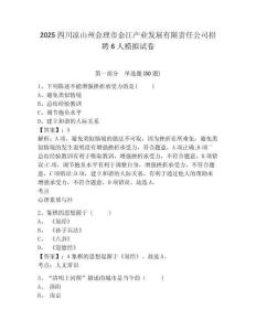 2025四川涼山州會理市金江產業(yè)發(fā)展有限責任公司招聘6人模擬試卷及完整答案詳解