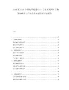 2025至2030中國光纖通道SAN（存儲區(qū)域網）行業(yè)發(fā)展研究與產業(yè)戰(zhàn)略規(guī)劃分析評估報告