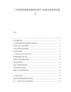 工業(yè)視覺檢測(cè)系統(tǒng)準(zhǔn)確率提升與標(biāo)準(zhǔn)化建設(shè)研究報(bào)告