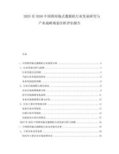 2025至2030中國圖形輥式覆膜機行業(yè)發(fā)展研究與產(chǎn)業(yè)戰(zhàn)略規(guī)劃分析評估報告