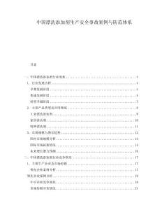中國漂洗添加劑生產(chǎn)安全事故案例與防范體系