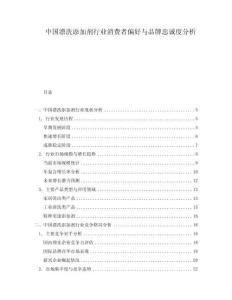 中國漂洗添加劑行業消費者偏好與品牌忠誠度分析