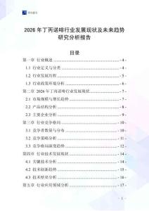 2026年丁丙諾啡行業(yè)發(fā)展現狀及未來趨勢研究分析報告