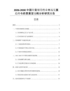2026-2030中國(guó)鋅膏繃帶行業(yè)市場(chǎng)發(fā)展趨勢(shì)與前景展望戰(zhàn)略分析研究報(bào)告