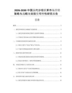 2026-2030中國溴代沙坦聯苯市場營銷策略與戰(zhàn)略規(guī)劃投資可行性研究報告
