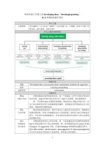外研社新八年級(jí)上冊(cè) developing ideas（listening & speaking）教學(xué)設(shè)計(jì)