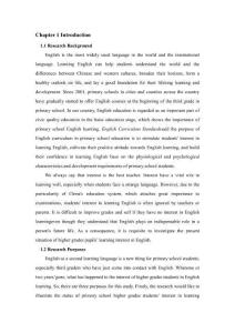 英語學習相關興趣