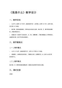 《我是什么》教學(xué)設(shè)計(jì)
