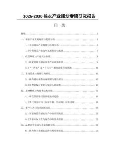 2026-2030棉衣產(chǎn)業(yè)規(guī)劃專(zhuān)項(xiàng)研究報(bào)告