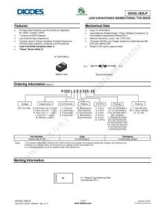 DIODES美臺D5V0H1B2LP-7B原廠代理分銷經銷一級代理分銷經銷供應