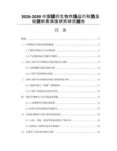 2026-2030中國(guó)鎂衍生物市場(chǎng)運(yùn)行形勢(shì)及投資前景深度研究研究報(bào)告