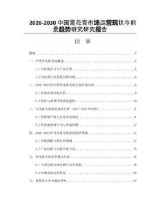 2026-2030中國雪花膏市場運(yùn)營現(xiàn)狀與前景趨勢研究研究報告