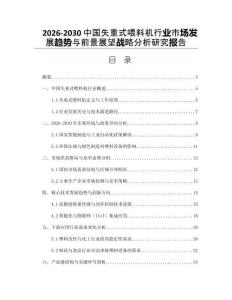 2026-2030中國失重式喂料機行業市場發展趨勢與前景展望戰略分析研究報告