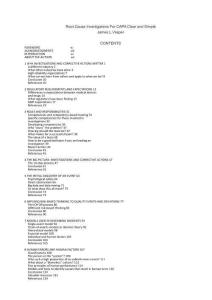 Root Cause Invertigations For CAPA Clear and Simple(翻译稿）