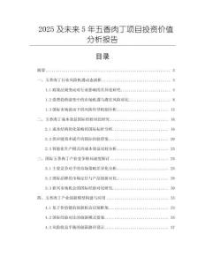 2025及未來(lái)5年五香肉丁項(xiàng)目投資價(jià)值分析報(bào)告