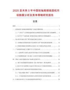 2025至未來5年中國軟軸高頻搗固機市場數據分析及競爭策略研究報告
