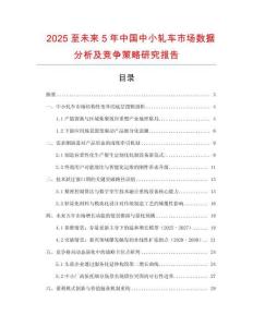 2025至未來(lái)5年中國(guó)中小軋車市場(chǎng)數(shù)據(jù)分析及競(jìng)爭(zhēng)策略研究報(bào)告