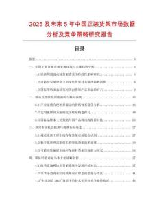 2025及未來5年中國正裝貨架市場數(shù)據(jù)分析及競爭策略研究報(bào)告