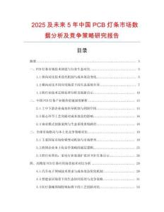 2025及未來5年中國PCB燈條市場數據分析及競爭策略研究報告