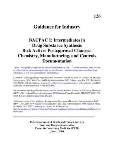 FDA change intermediates